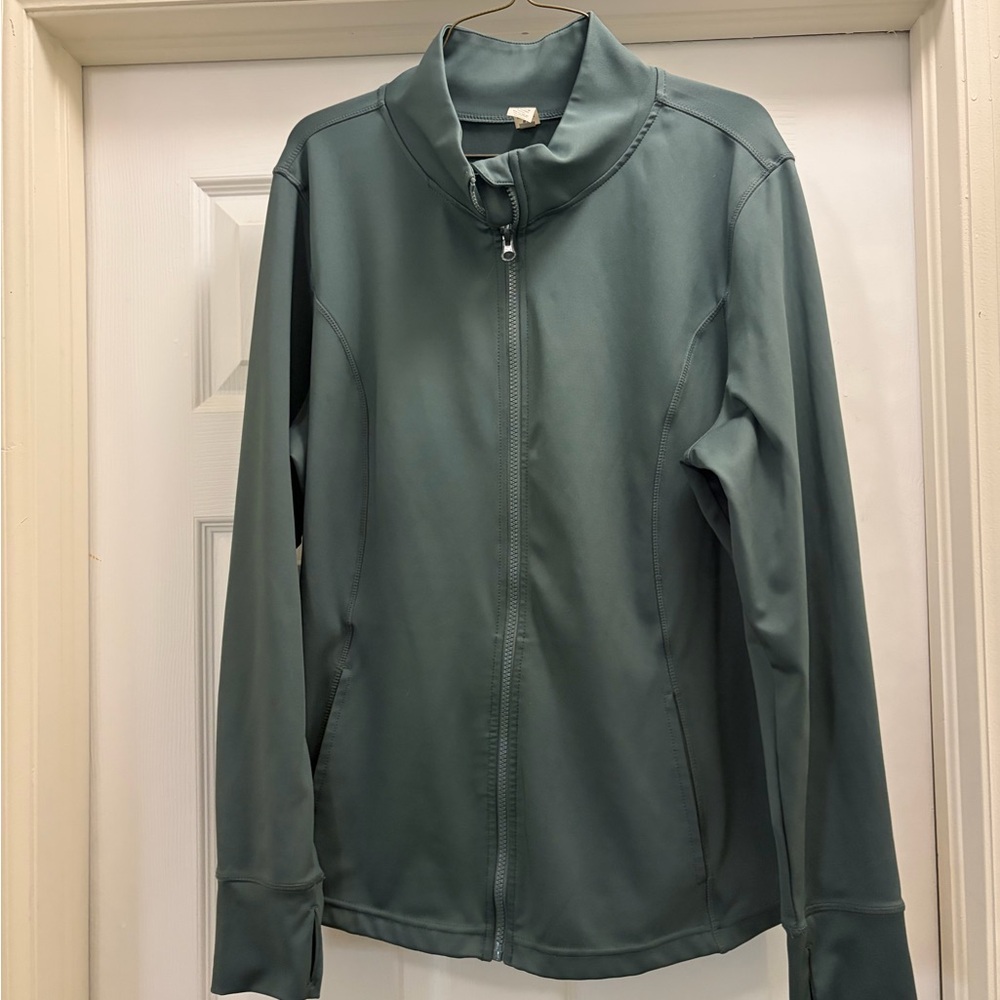 Velocity Women's Green Utility Full Zip women’s 1X EUC